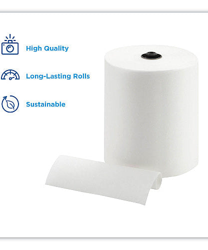 Pacific Blue® Hardwound Towel Paper, White, 700-ft., 6 Rolls (89430) - Grazingbelles