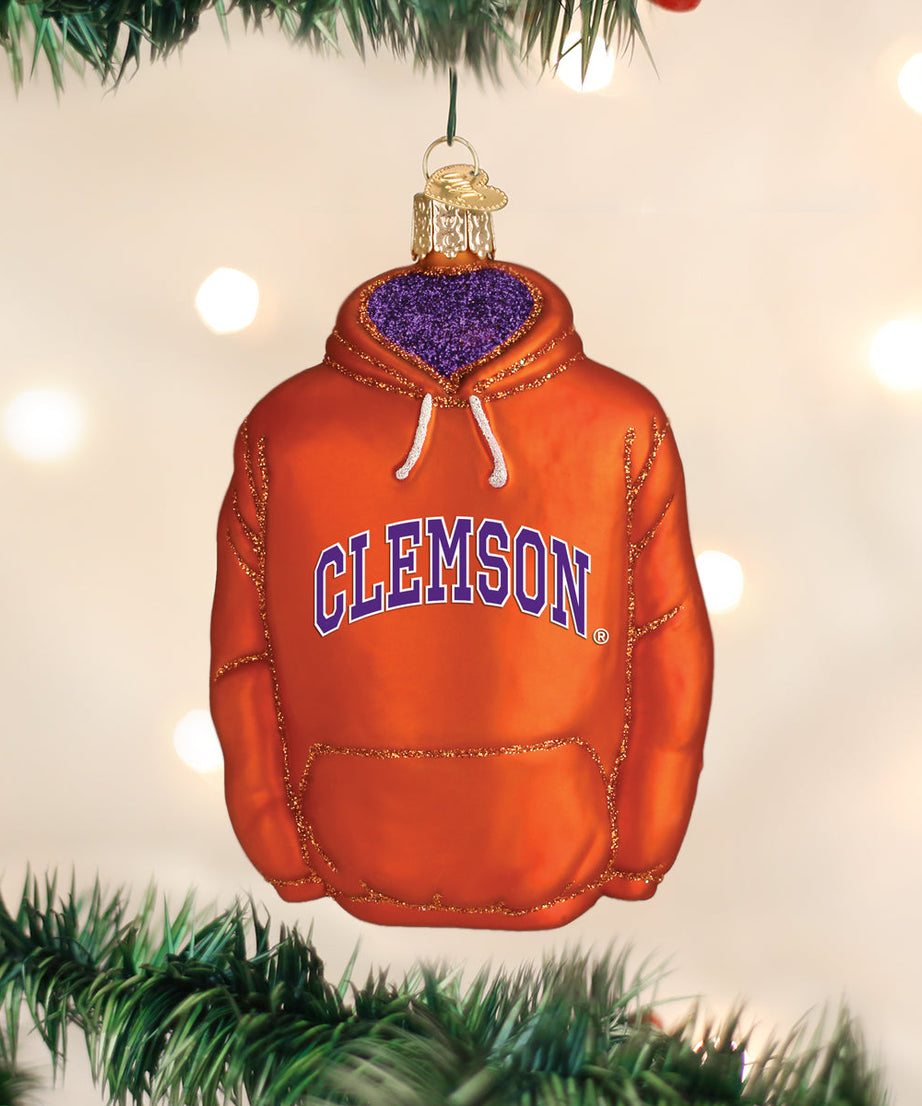 Clemson Hoodie Ornament