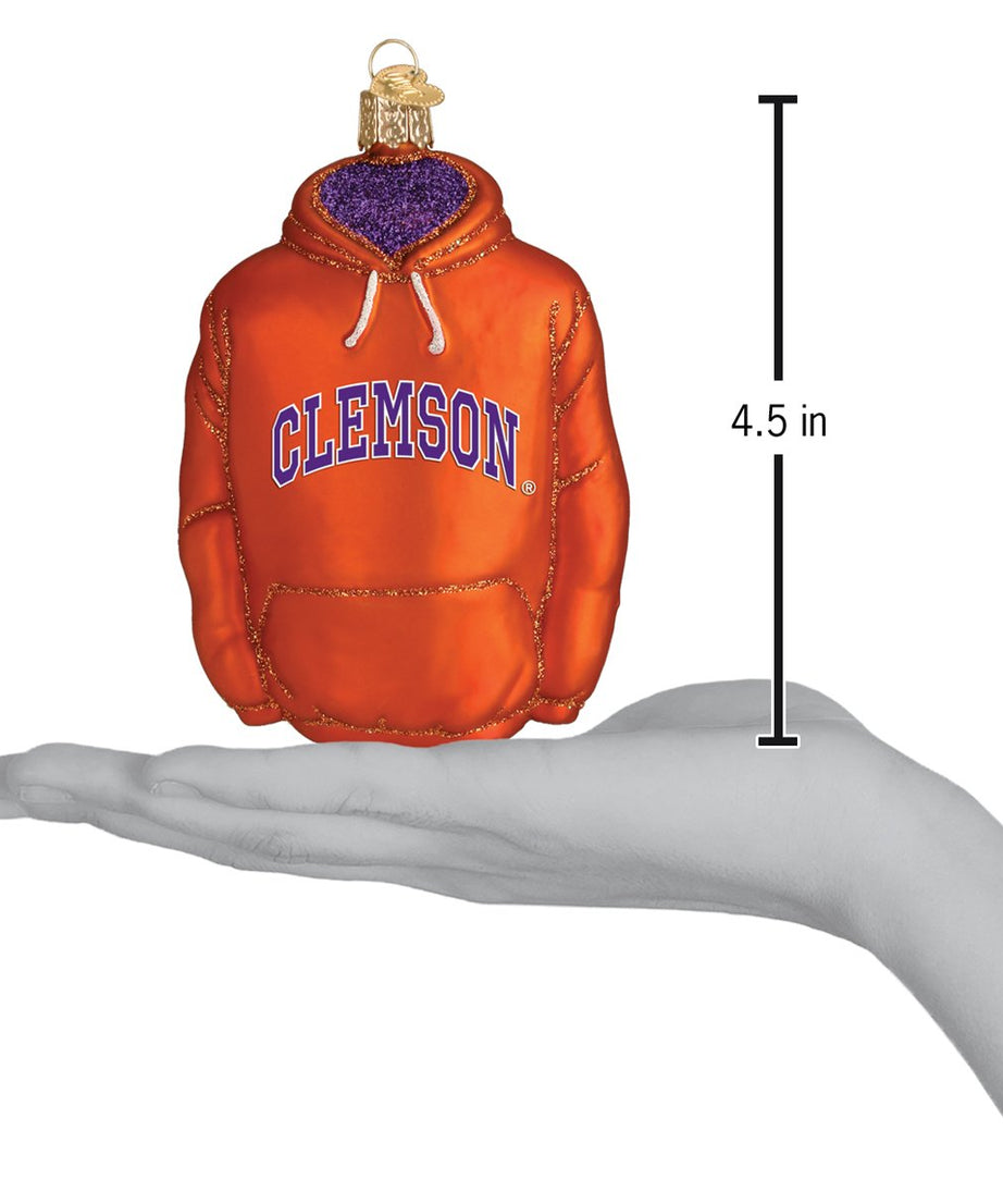Clemson Hoodie Ornament