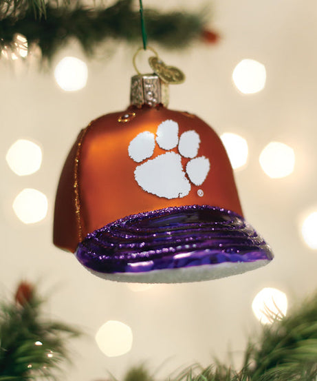 Clemson Baseball Cap Ornament
