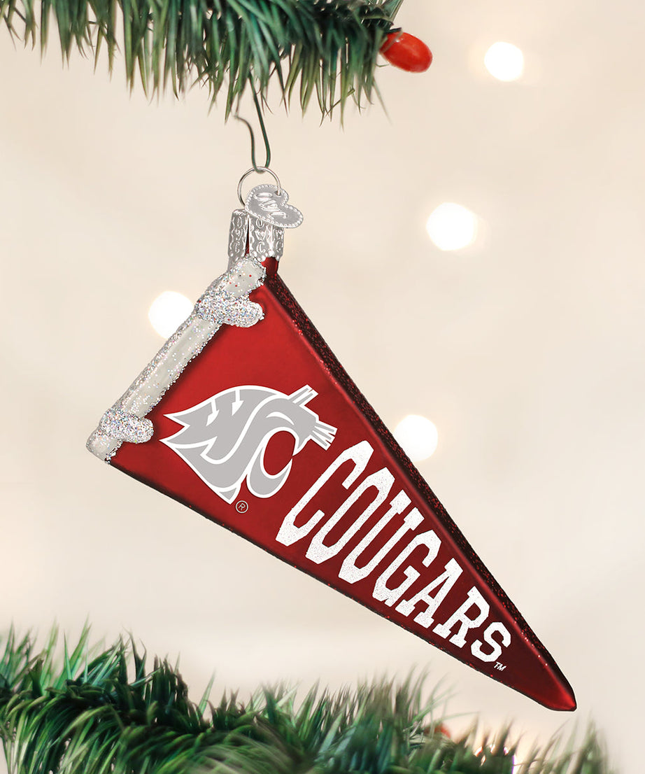WSU Pennant Ornament