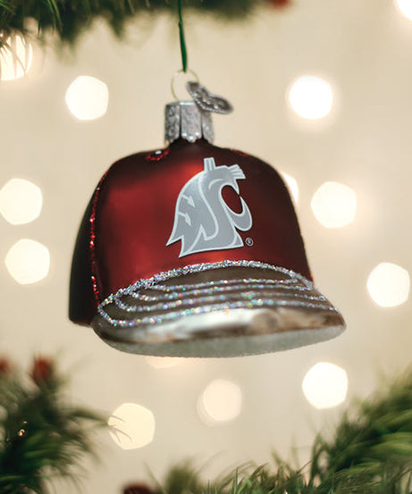 Washington State Baseball Cap Ornament