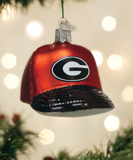 Georgia Baseball Cap Ornament