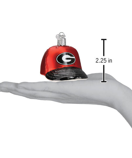 Georgia Baseball Cap Ornament