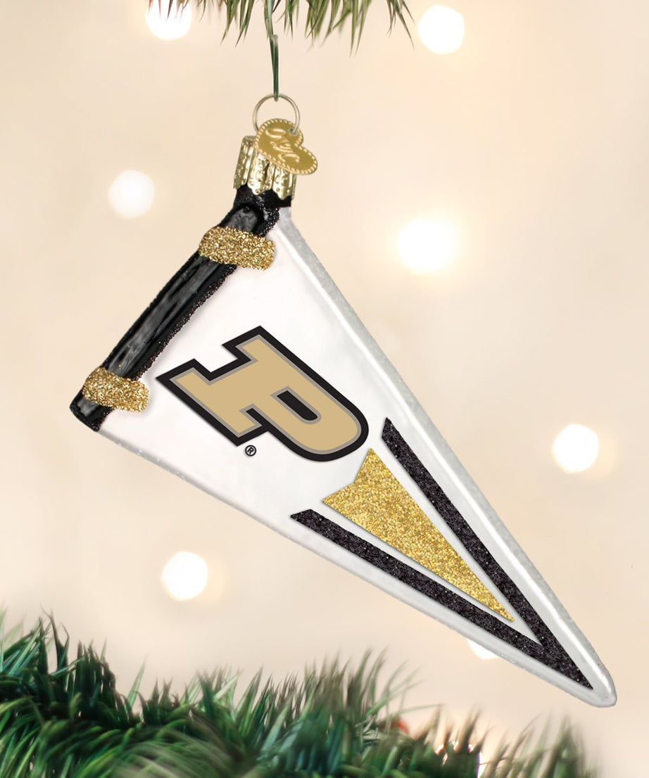 Purdue Pennant Ornament