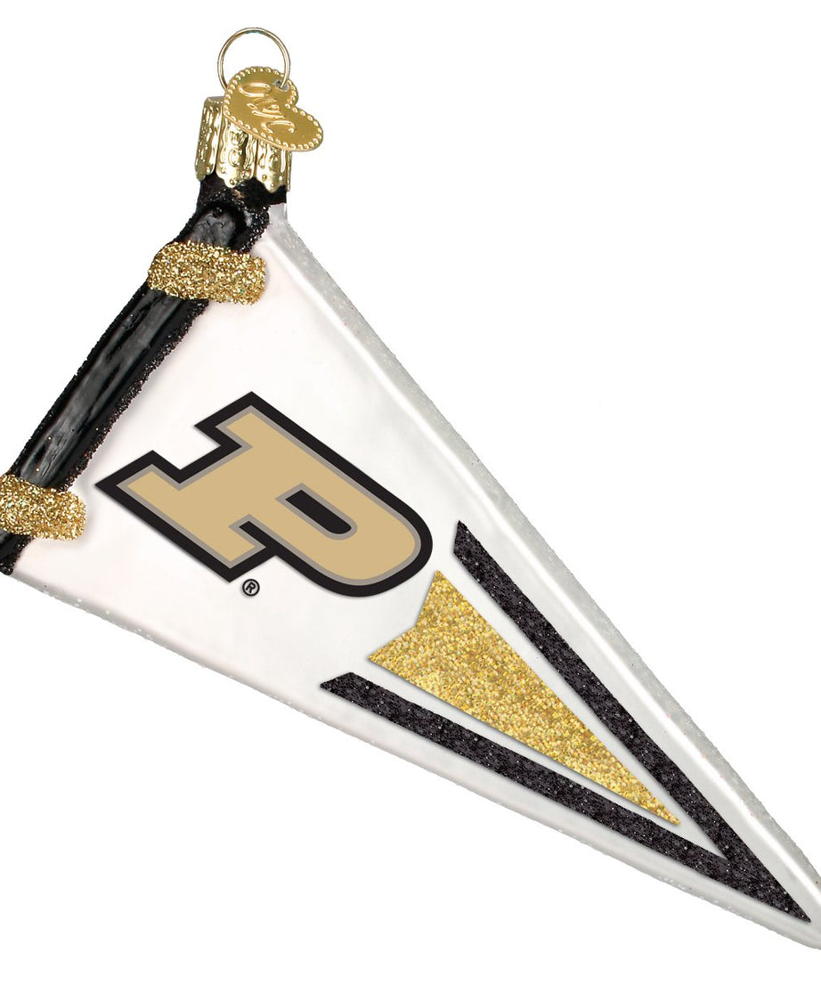 Purdue Pennant Ornament