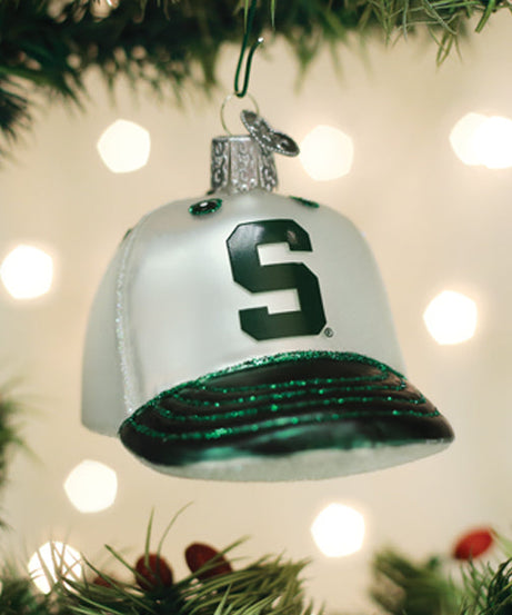 Michigan State Baseball Cap Ornament
