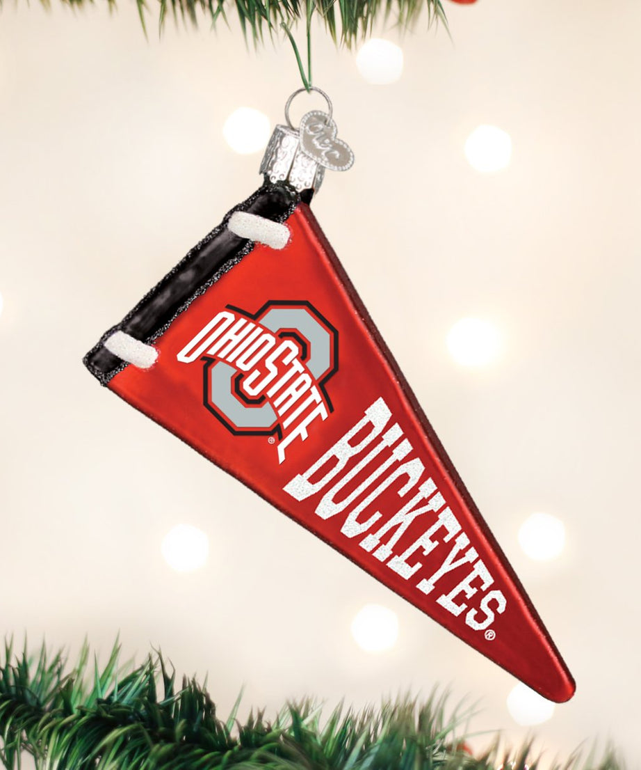 Ohio State Pennant Ornament