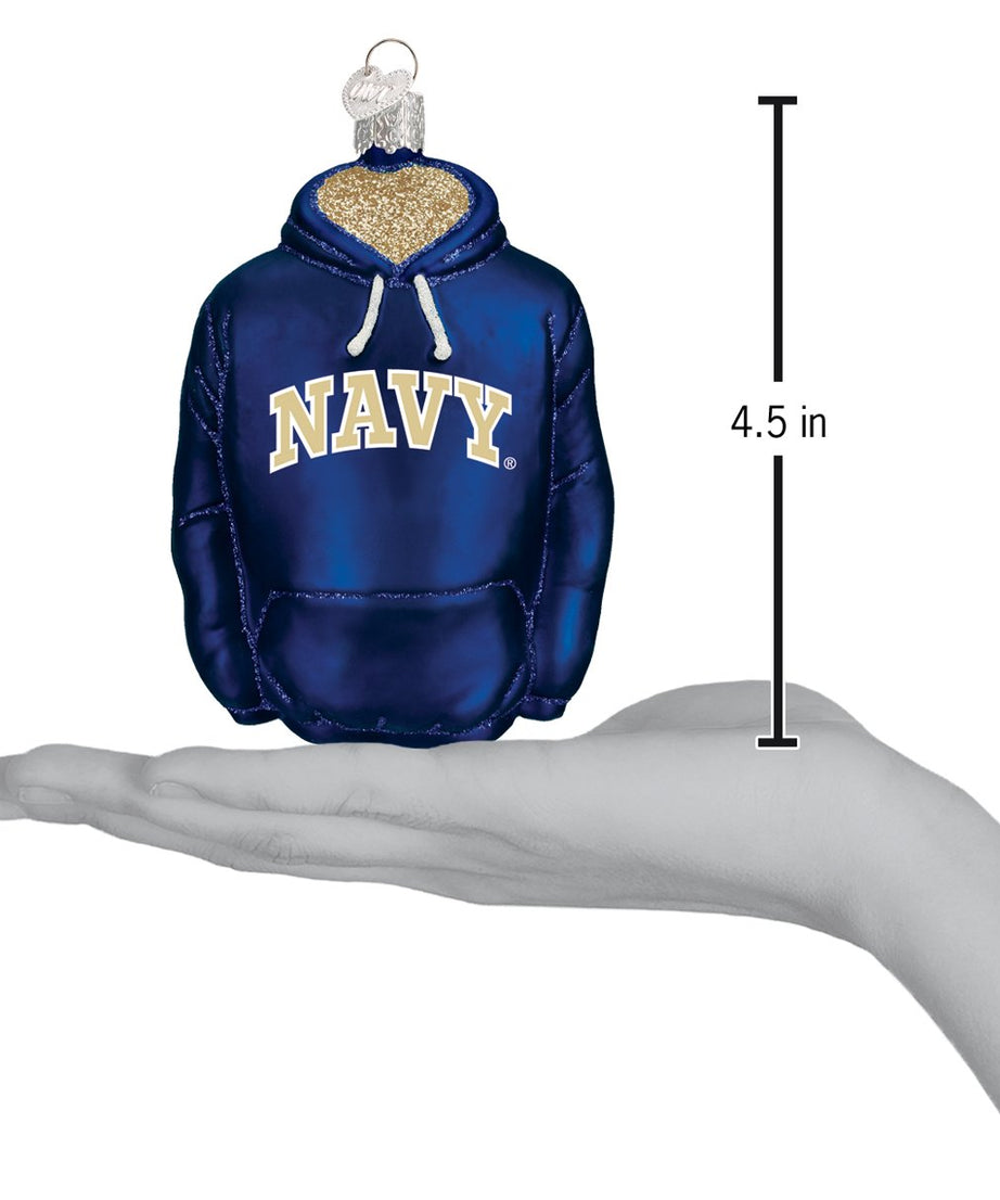 Navy Hoodie Ornament