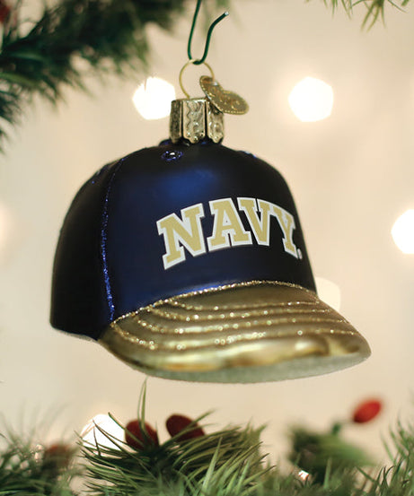 Navy Baseball Cap Ornament