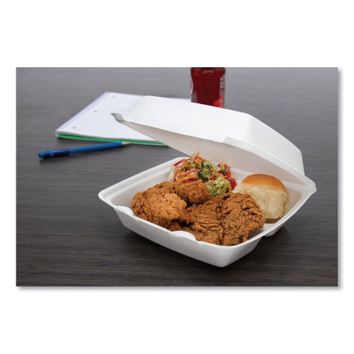 Dart Foam Hinged Lid Containers, 3-Compartment, 8.38 x 7.78 x 3.25, 200/Carton (85HT3R) - Grazingbelles