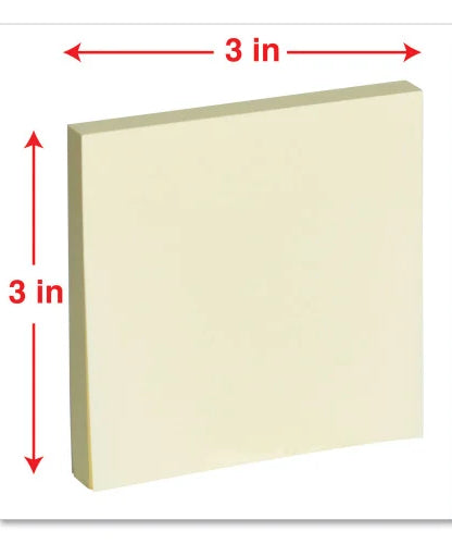 Universal Self-Stick Note Pads, 3" x 3", Assorted Pastel Colors, 100 Sheets/Pad, 12 Pads/Pack (UNV35669) - Grazingbelles