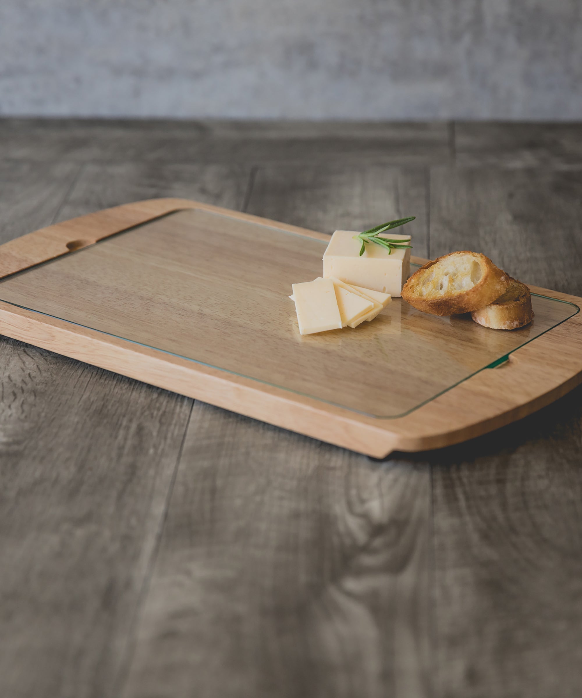 Billboard Glass Top Serving Tray