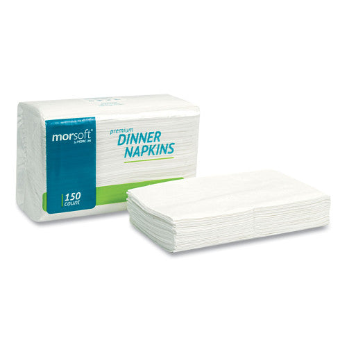 Morcon Paper Morsoft Dinner Napkins, 2-Ply, 14.5 x 16.5, White, 3,000/Carton (3466) - Grazingbelles
