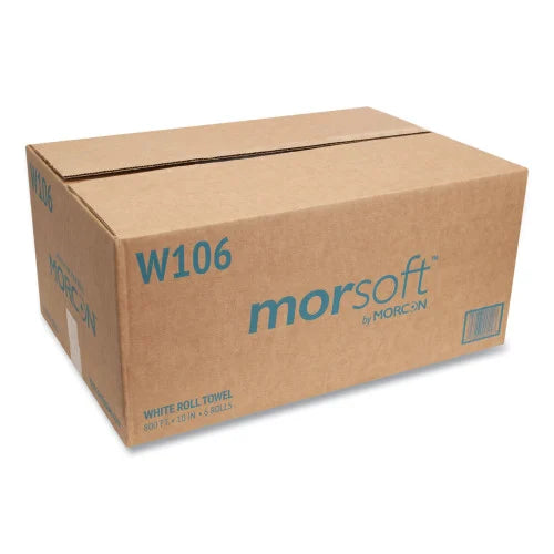 Morcon® Hardwound Paper Towels, White, 1-Ply, 800-ft., 6 Rolls (W106) - Grazingbelles