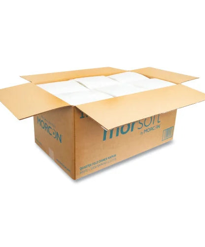 Morcon Paper Morsoft Dinner Napkins, 1-Ply, 16 x 16, White, 250/Pack, 12 Packs/Carton (1717) - Grazingbelles