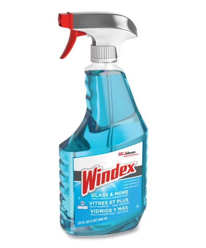 Windex® Ammonia-D Glass Cleaner, Fresh, 32 oz. Spray Bottle, 8 Bottles (322338)