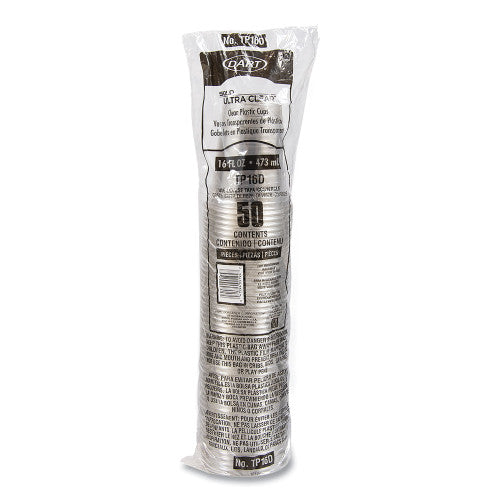 SOLO Ultra Clear PET Cups, 16 oz, Squat, 50/Bag, 20 Bags/Carton (TP16DCT) - Grazingbelles