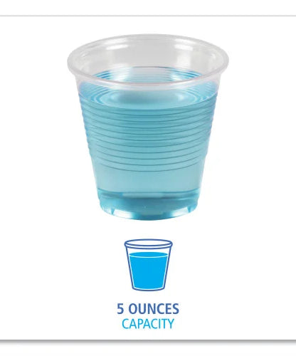 Boardwalk® Clear Plastic 5 oz. Drinking Cups, 2,500 Cups (BWKTRANSCUP5CT)