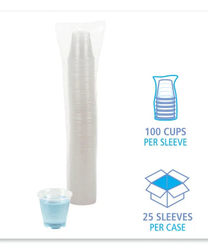 Boardwalk® Clear Plastic 5 oz. Drinking Cups, 2,500 Cups (BWKTRANSCUP5CT)
