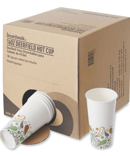 Boardwalk® Deerfield Printed 16 oz Paper Hot Cups, 1000 Cups (BWKDEER16HCUP)