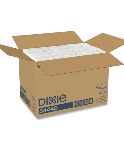 Dixie 1/8-Fold Dinner Napkin, 2-Ply, 16 x 15, White, 3,024/Carton (34440) - Grazingbelles