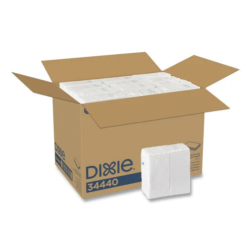 Dixie 1/8-Fold Dinner Napkin, 2-Ply, 16 x 15, White, 3,024/Carton (34440) - Grazingbelles