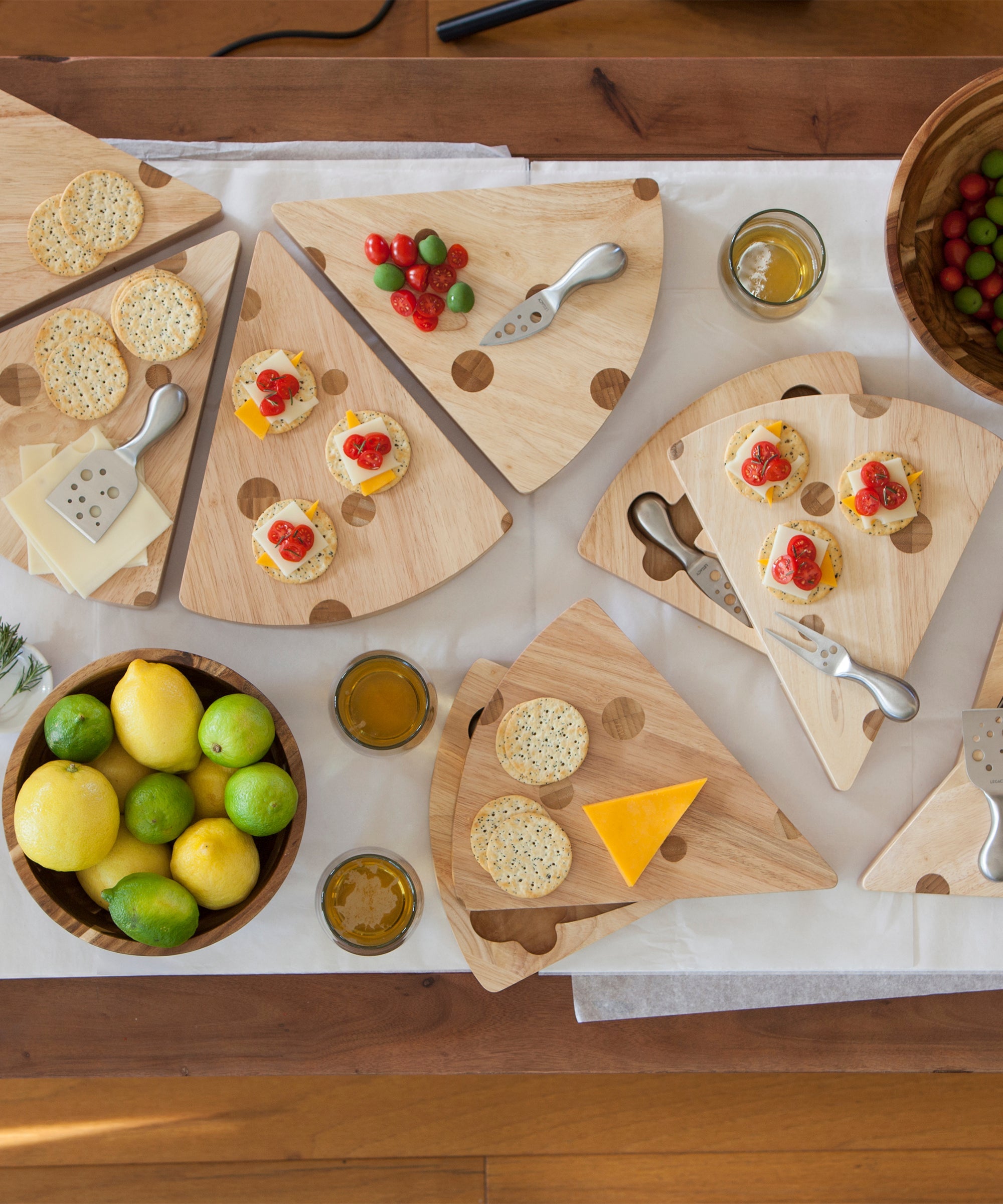 Swiss Cheese Cutting Board & Tools Set