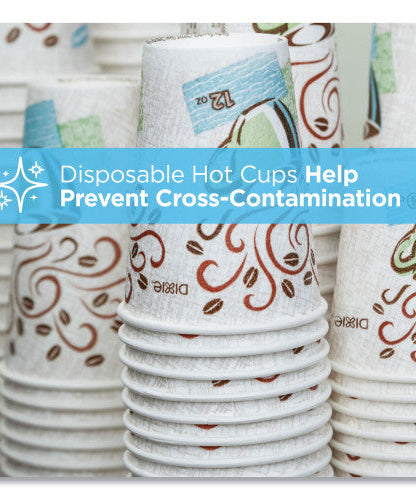 Dixie PerfecTouch Paper Hot Cups, 12 oz, Coffee Haze Design, 25 Sleeve, 20 Sleeves/Carton (5342DX)