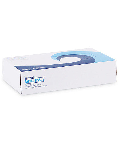 Boardwalk® Facial Tissues, 2-Ply, 100 Tissue Box, 30 Boxes (BWK6500B)