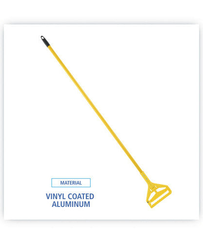 Boardwalk® Side-Latch Plastic Mop Head Handle, 60" Aluminum Handle (BWK620)