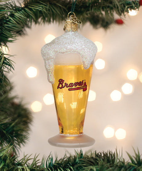 Braves Glass Of Beer Ornament - Grazingbelles