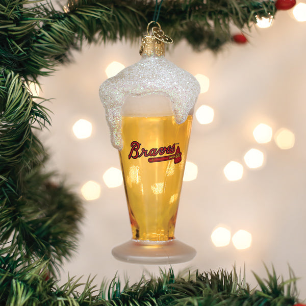 Braves Glass Of Beer Ornament - Grazingbelles