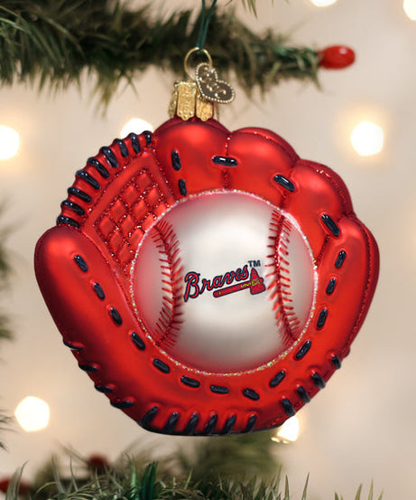 Braves Baseball Mitt Ornament - Grazingbelles