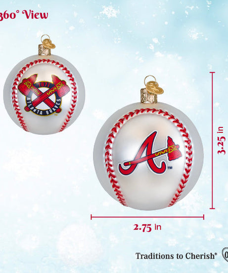 Braves Baseball Ornament