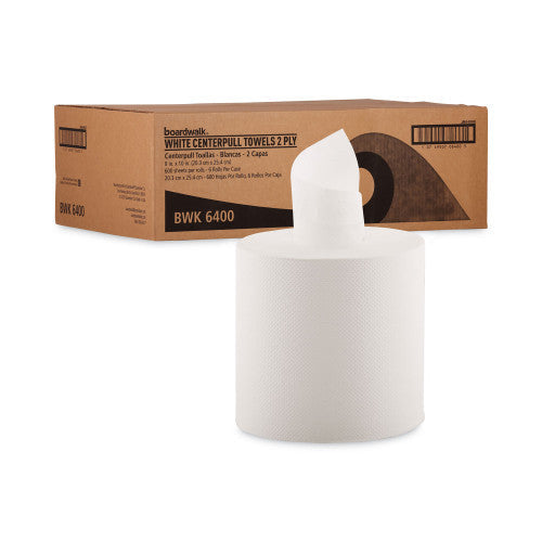 Boardwalk® Center-Pull Paper Hand Towels, 2-Ply, 500-ft., 6 Rolls (BWK6400) - Grazingbelles