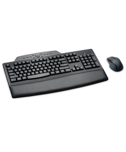 Kensington Pro Fit Comfort Wireless Desktop Set, 2.4 GHz Frequency/30 ft Wireless Range, Black (72403)