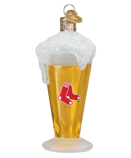 Red Sox Glass Of Beer Ornament - Grazingbelles