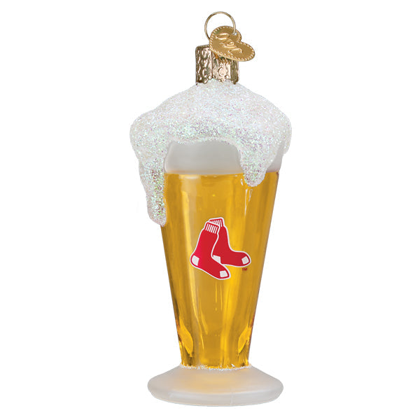 Red Sox Glass Of Beer Ornament - Grazingbelles