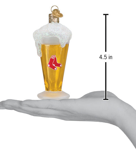 Red Sox Glass Of Beer Ornament - Grazingbelles