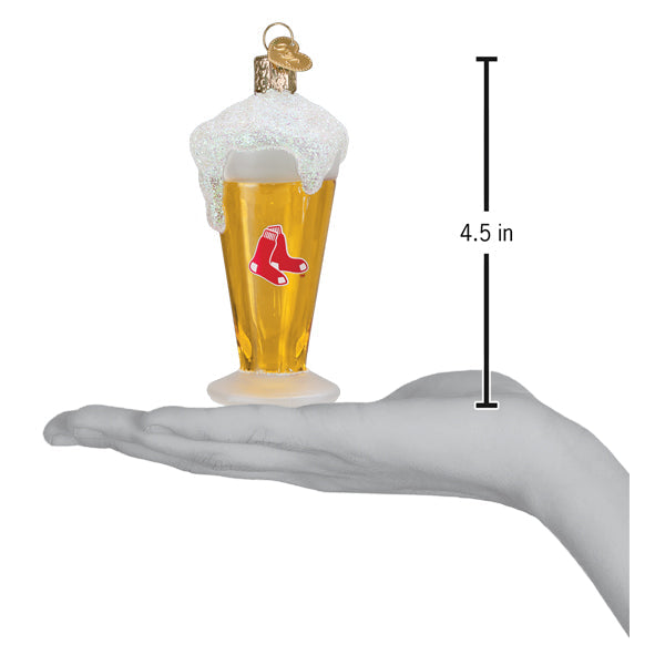 Red Sox Glass Of Beer Ornament - Grazingbelles