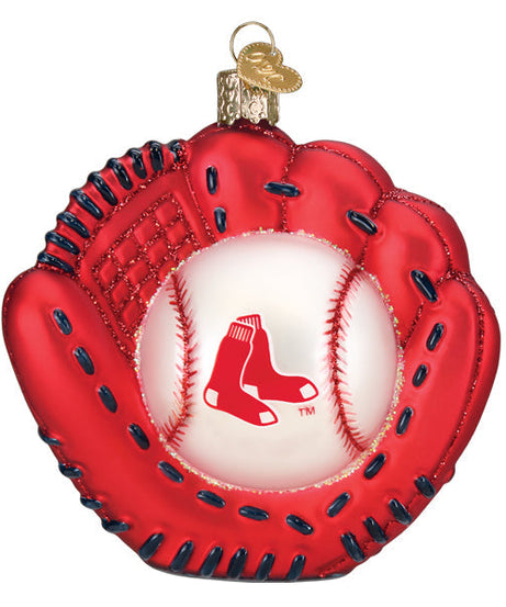 Red Sox Baseball Mitt Ornament - Grazingbelles