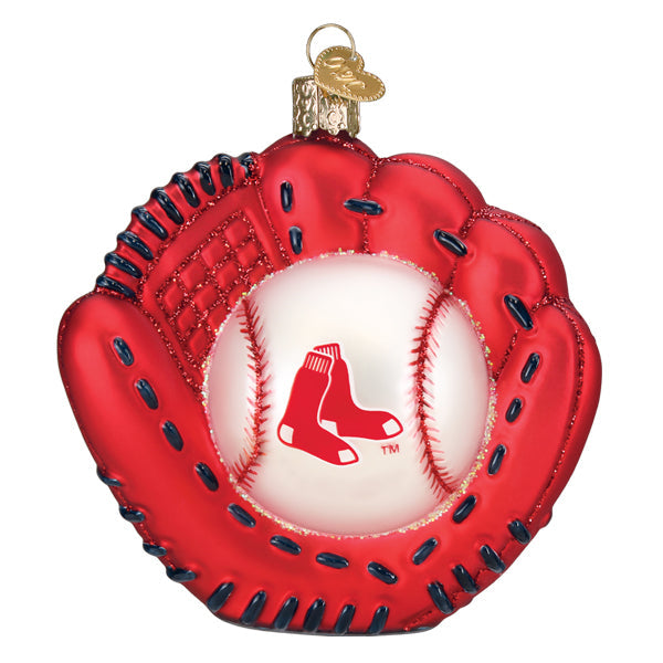 Red Sox Baseball Mitt Ornament - Grazingbelles