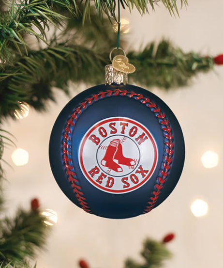 Red Sox Baseball Ornament