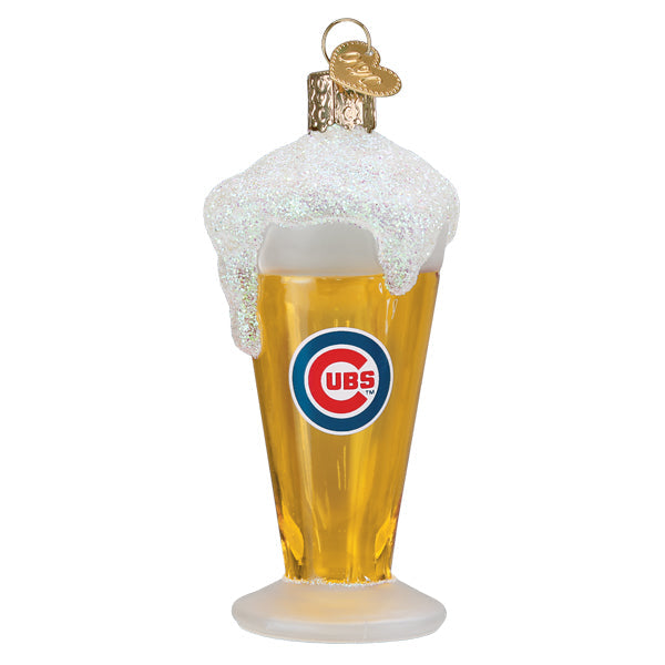 Cubs Glass Of Beer Ornament - Grazingbelles
