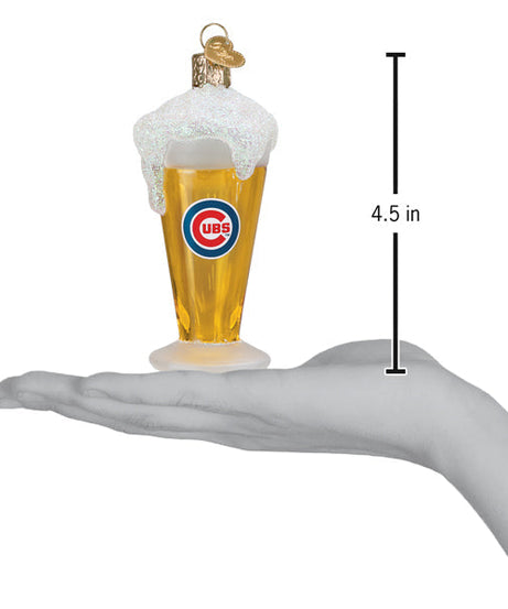 Cubs Glass Of Beer Ornament - Grazingbelles
