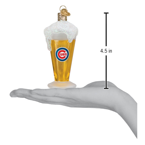 Cubs Glass Of Beer Ornament - Grazingbelles