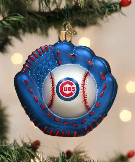 Cubs Baseball Mitt Ornament - Grazingbelles
