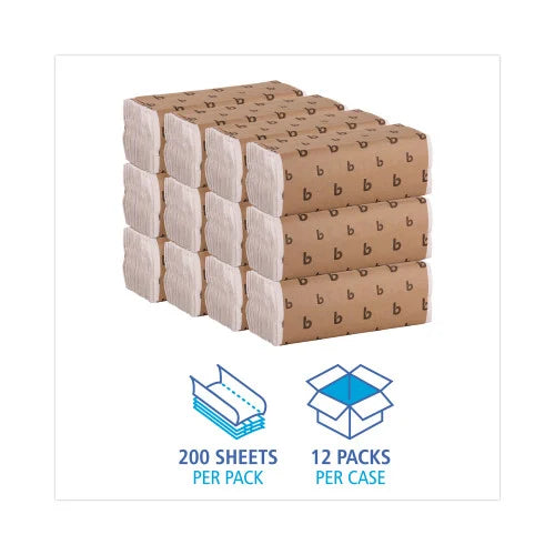 Boardwalk® C-Fold Paper Towels, 1-Ply, White, 2400 Towels (BWK6220) - Grazingbelles
