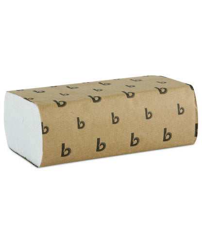 Boardwalk® Multifold Paper Towels, 1-Ply, White, 4000 Towels (BWK6200)